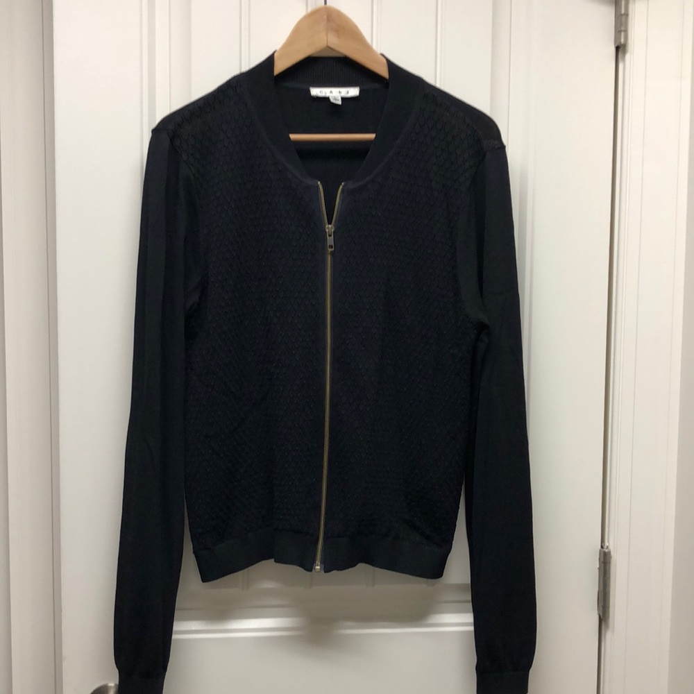 CAbi Zip Up Cardigan Light Weight Sweater